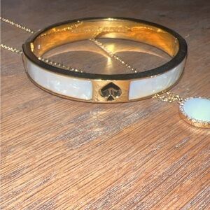 Kate Spade Gold necklace and bracelet